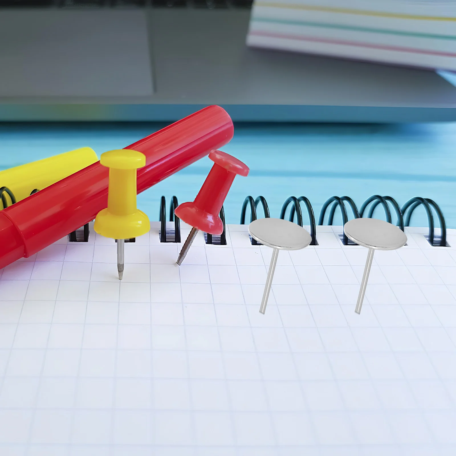 

100 Pcs Flat Head Pushpin Decorative Pins Tack Nails for Upholstery Decoration Tacks Decorate