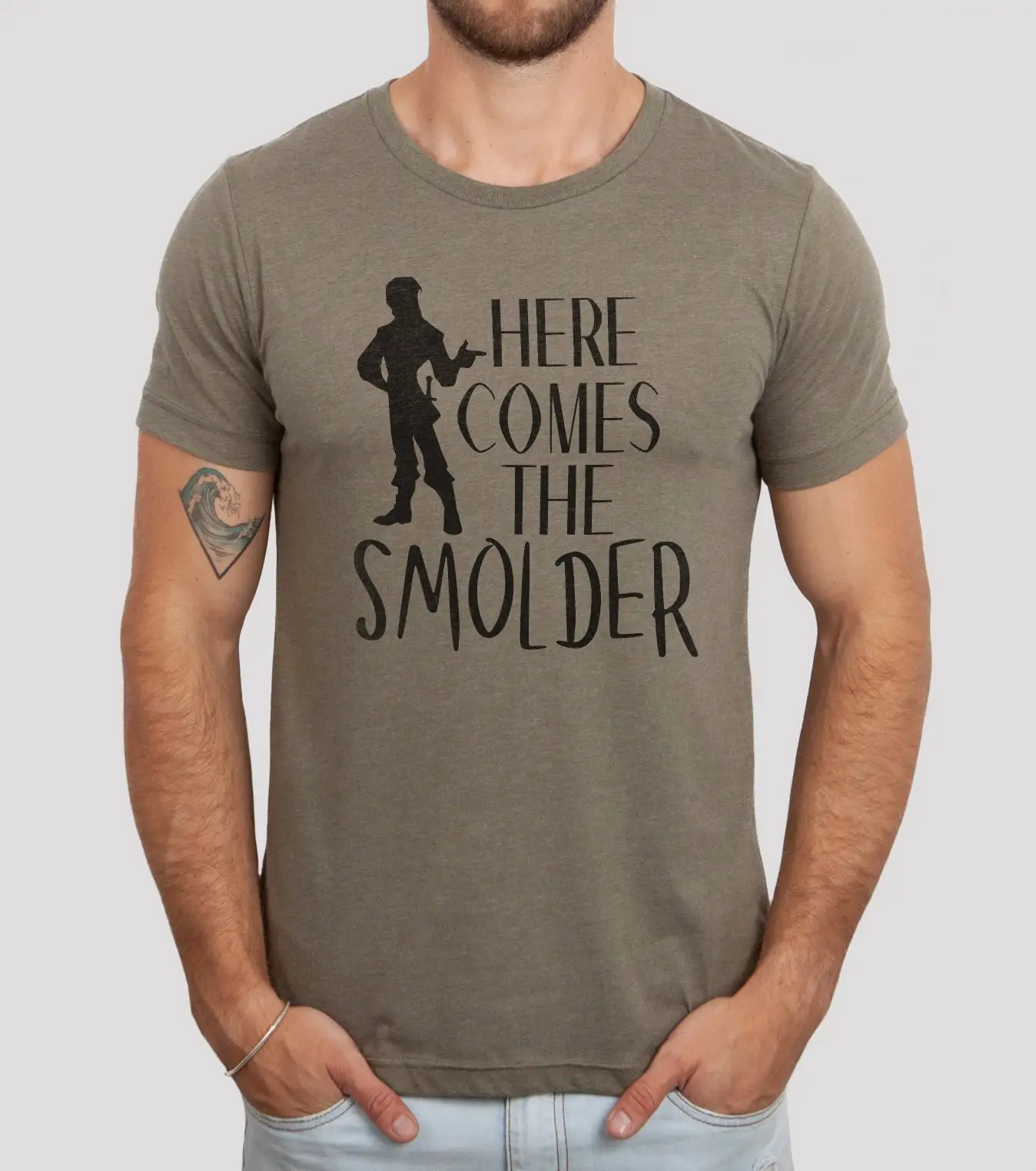 Here Comes The Smolder Bella Canvas Jersey T Shirt