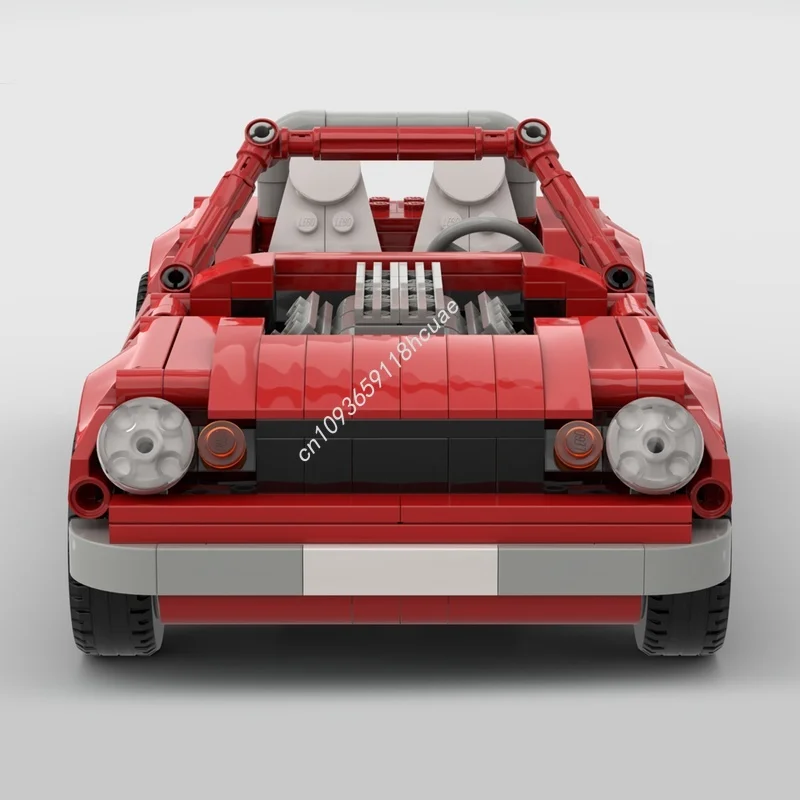 414 قطعة MOC ليتل ريد رودستر النموذج الفني اللبنات البناء الإبداعية هدية الكريسماس التعليم لعبة الطوب عيد ميلاد #5