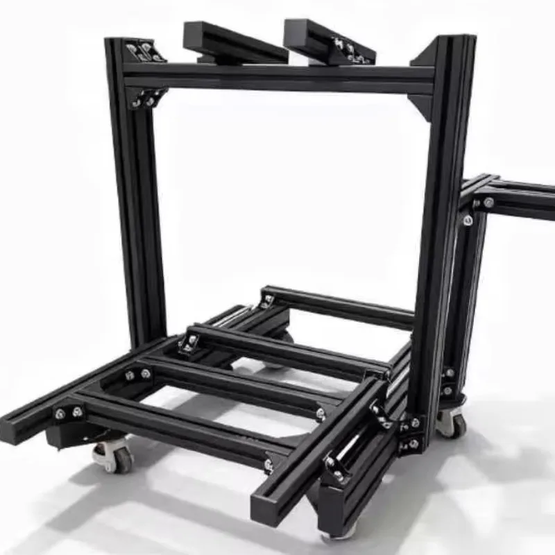New Arrival Lightweight Folding 6000 Series Aluminum Alloy Square Extrusion Profile Frame Youth Style Sim Racing Cockpit