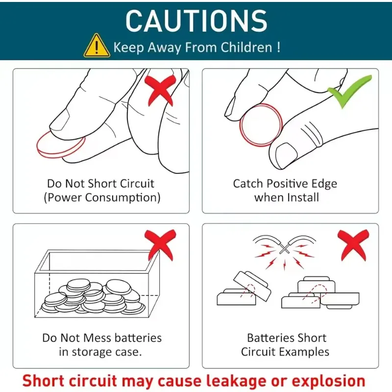 3V CR2032 Button Cell DL2032 ECR2032 cr 2032 Lithium Battery for Watch Toy Calculator Car Remote Control Key Fob Electronics