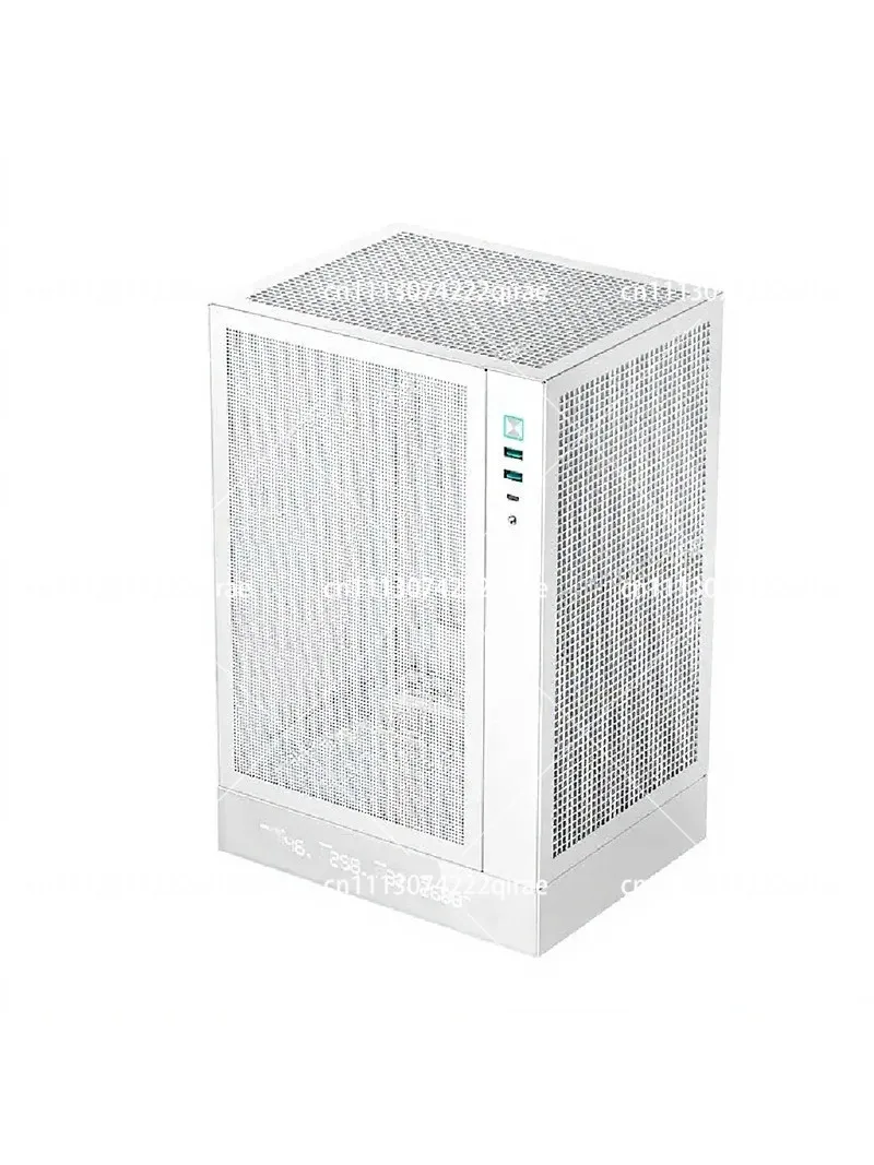 Small Chassis ITX Case with Side Transparent Mesh, Supports Long Graphics Card & Type-C