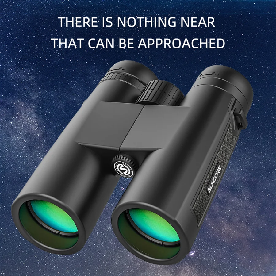 مناظير عالية الدقة 12 × 42 للبالغين تعمل بالطاقة العالية مع محول الهاتف وحامل ثلاثي القوائم، مناظير مقاومة للماء فائقة السطوع BAK4 لـ Bir
