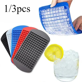 1/3pcs Food Grade Silicone Bar Ice Cube Tray Mini Ice Cubes Small Square Mold Ice Maker…