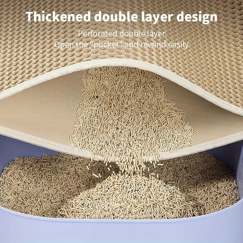 Estera de arena para gatos Ext - Cat Litter Mat Double Layer Waterproof reseña y precio