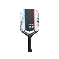 New Arrivals 14MM Thick hollow Design Hot Pressed Integrated PP Honeycomb Core T700 Carbon Fiber Pickleball Paddle