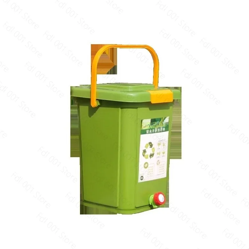 Kitchen Compost Bin Bokashi Fermentation Bucket Waste Fertilizer Container with EM Bacteria Bran