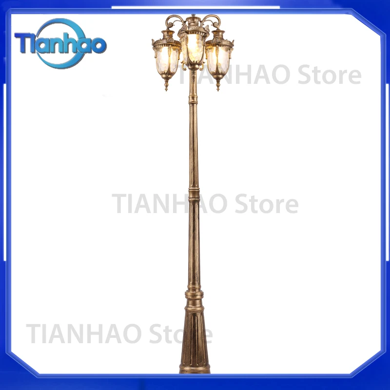 LED High Pole Garden Light for Street Lawn Flower Park Outdoor Villa European Landscape Municipal Use Waterproof 3m