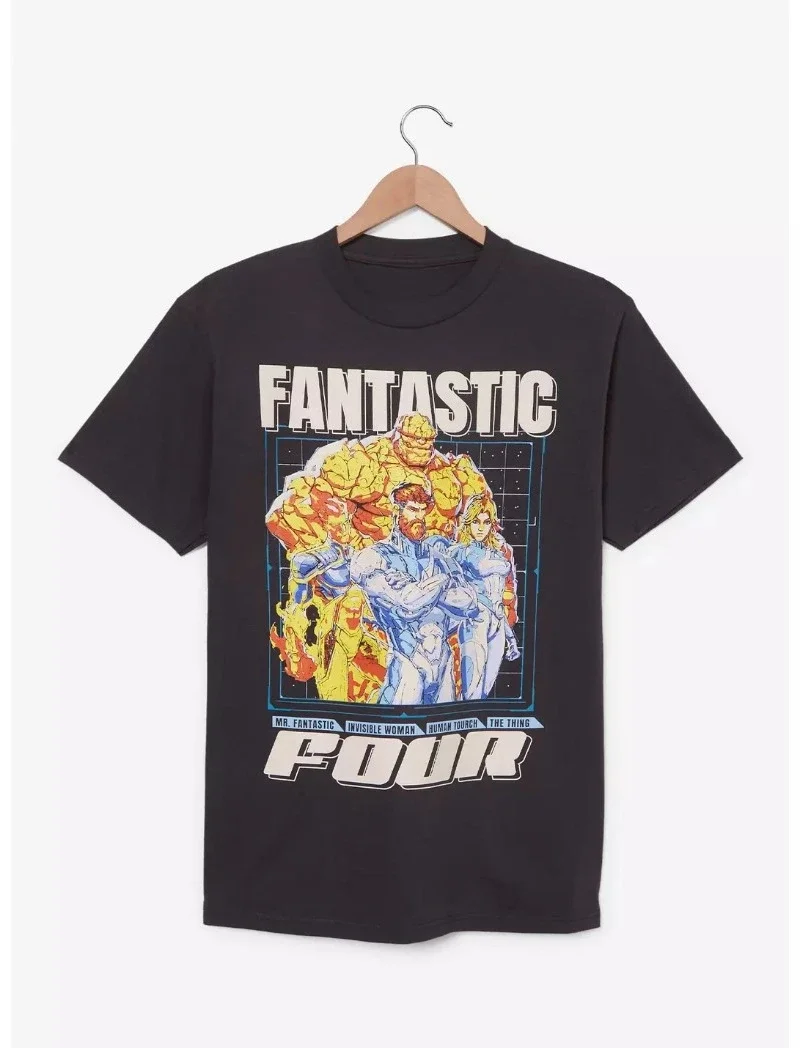 

Marvel Rivals Fantastic Four Portrait Summer Cotton Tshirt Top Cotton Summer Women Men Cotton Oversized Tshirt for Men Clothes