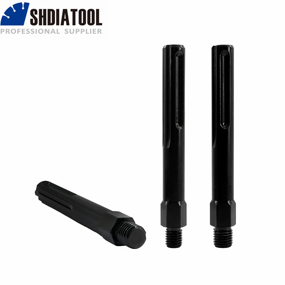 

SHDIATOOL 2pcs Electric Tools Accessories M14 5/8"-11 M16 Male Thread to SDS-Max Shank High Quality Material Steel 159MM