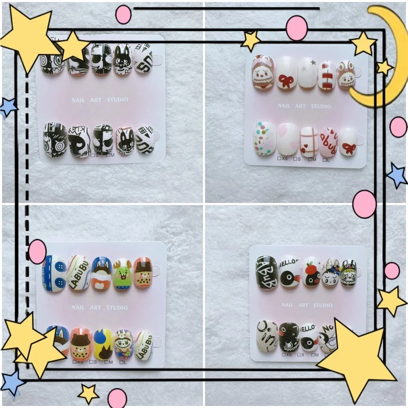 

Children'S Cartoon Nail Tips Wearable Fake Nails Toy Stationery Wholesale For Anime Cute Cosplay Accessories