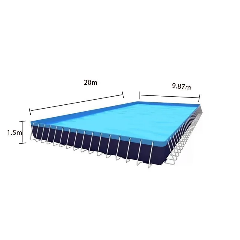 20x9.8x1.5m Large Outdoor Frame Pool, Portable | Easy To Install | Safe and Reliable, for Outdoor Water Activities Use