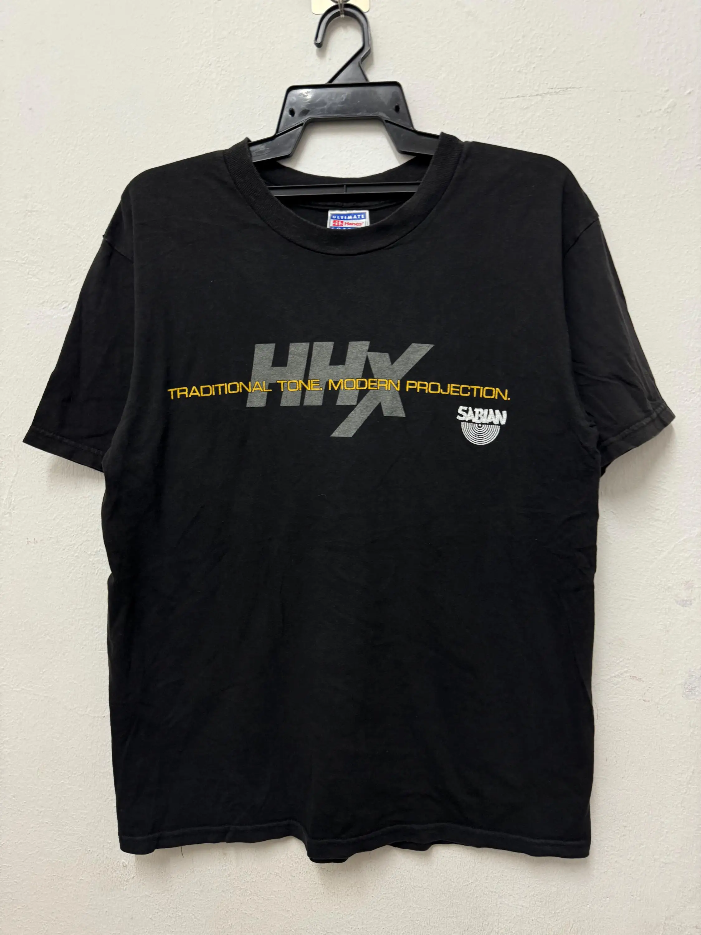 Vintage 90 s Sabian Cymbals Music Instrument T Shirt Band Rock Size L
