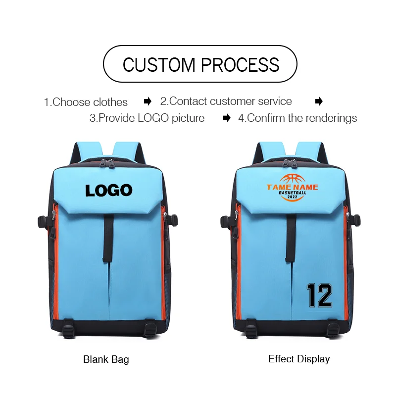 Basketball Bag Custom logo Badminton Tennis Rackets Backpack Personality Customization Large Sports Bags school Bag Wholesale