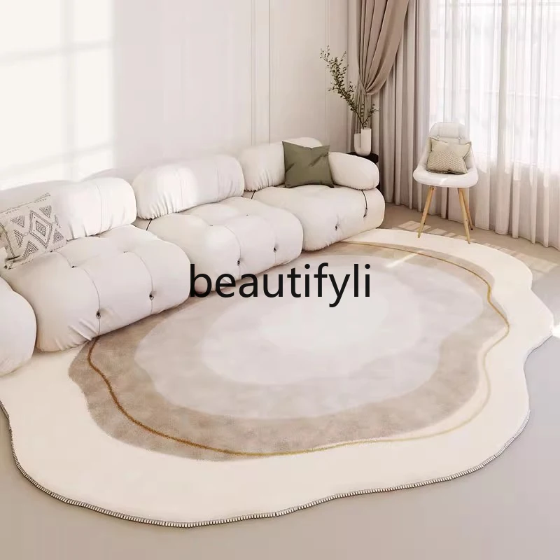 Cream wind household living room carpet special-shaped irregular bedside blanket dirt-resistant