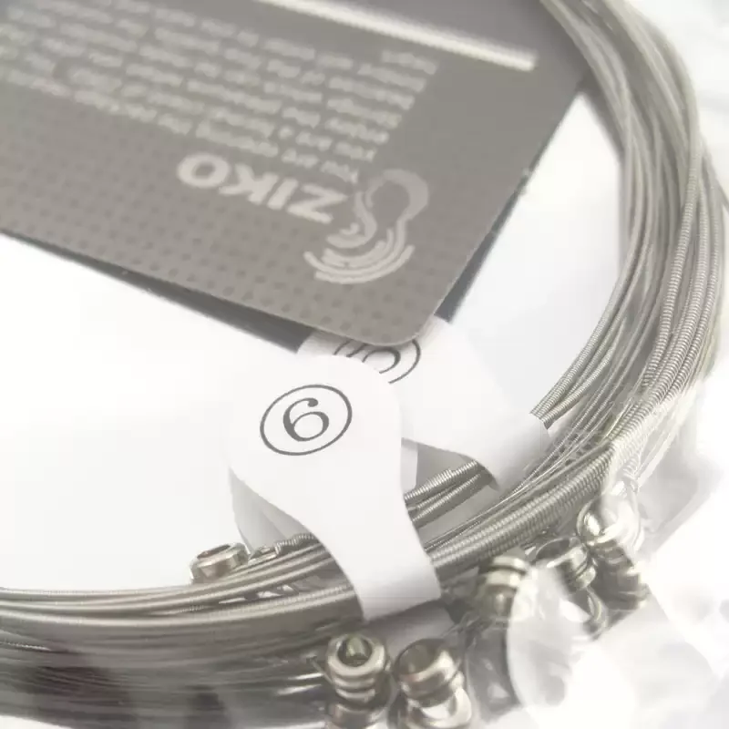 

Набор из 6 струн для гитары с покрытием Ziko, устойчивых к ржавчине, сбалансированный звук, меньше шума от пальцев при игре, для записи и живых выступлений, доставка по X-региону