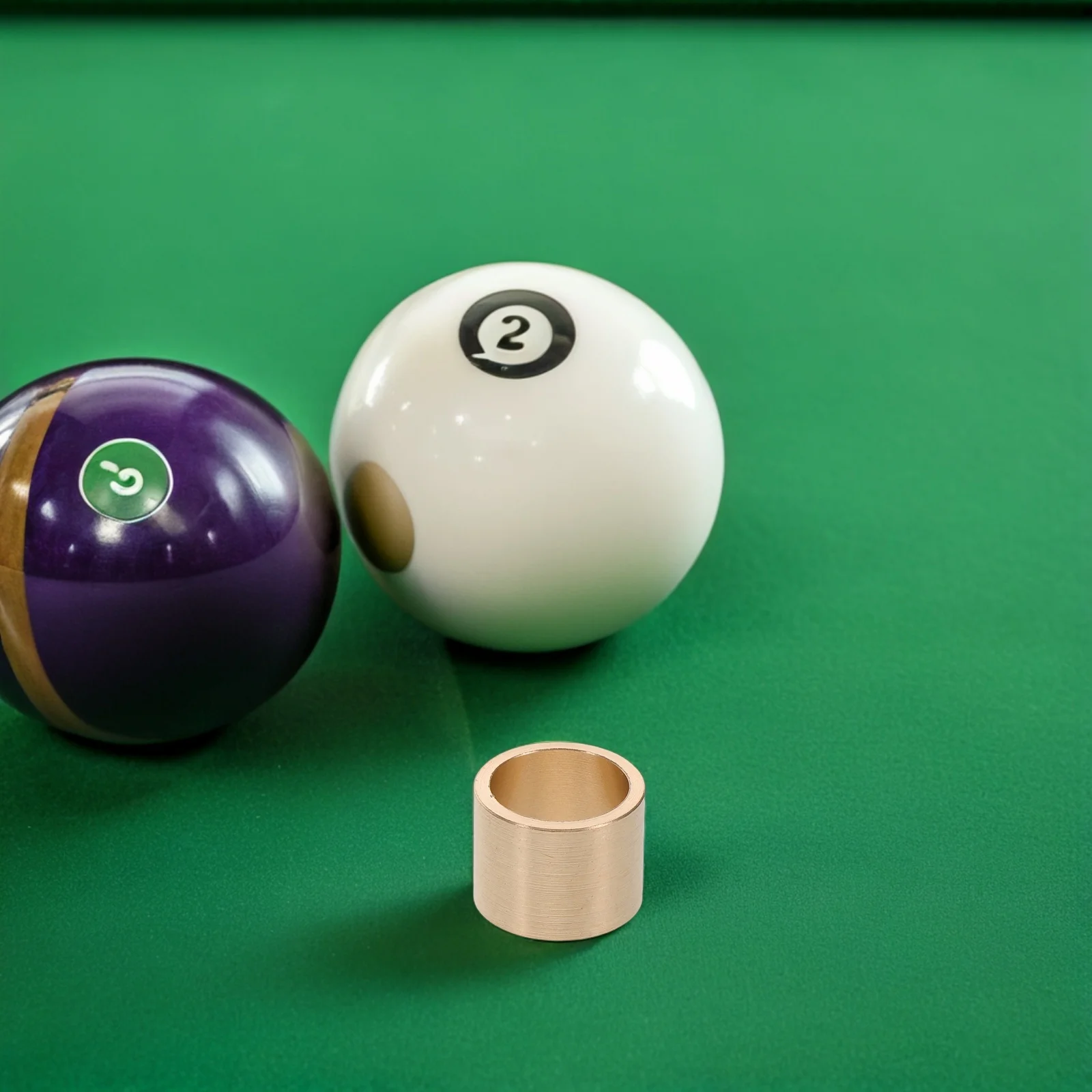

10Pcs Copper Billiard Cue Ferrules 10mm Replacement Parts Durable Snooker Pool Accessories Maintenance