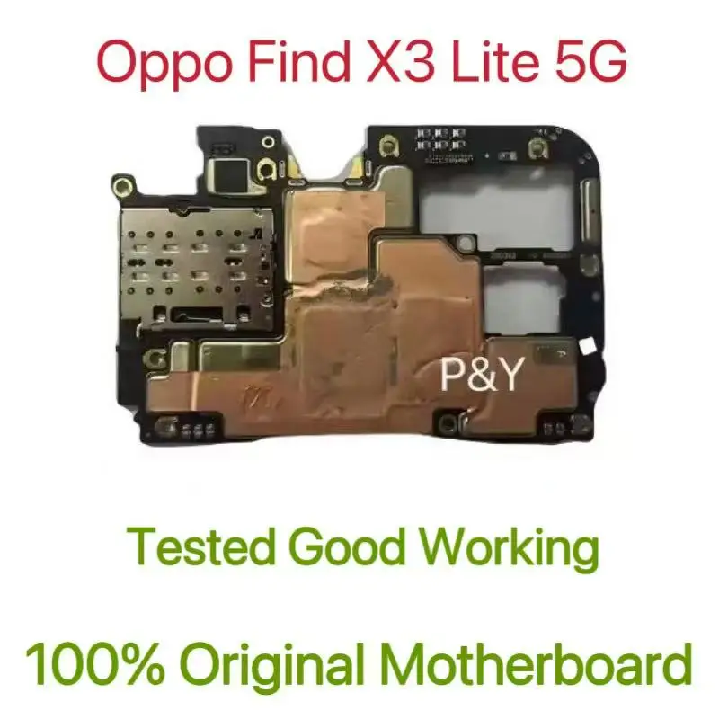 Global Version Original Unlocked Motherboard for Oppo FindX3 Lite5G Tested Circuit Plate Main Logic Board for Oppo FindX3 Lite5G