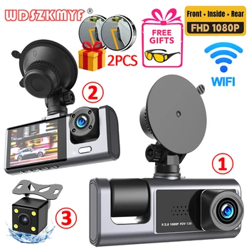 24h HD 1080P 4 인치 터치 스크린 IPS 대시 캠, 전면 및 후면 카메라, 자동차 DVR, 차량 블랙박스, 나이트 비전, 드라이버 비디오 레코더 