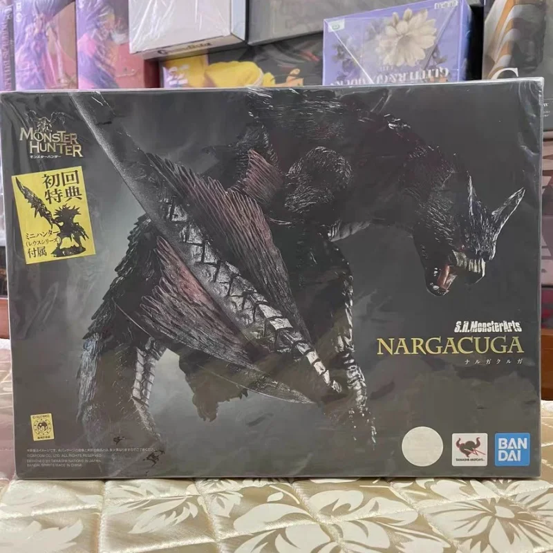 

Bandai Original In Stock SHMonsterArts Monster Hunter Nargacuga First Time Bonus Figure Garage Model Doll Brand New Boxed Gift