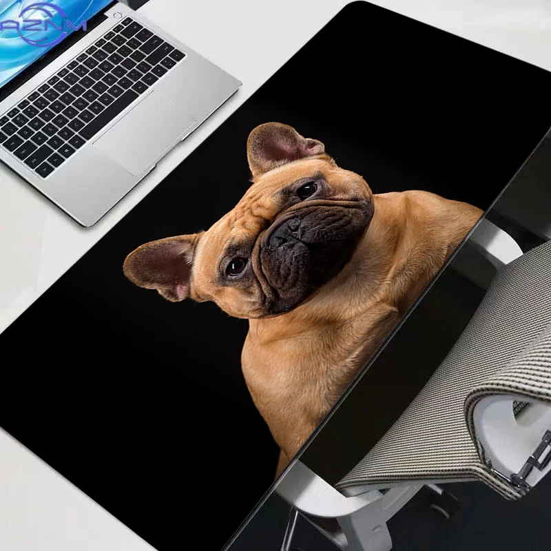 Mouse Pad Bulldog realistic Gaming Accessories PC Gamer alfombrilla xxl Computer Desk Mat Laptop Varmilo Keyboard Mousepad