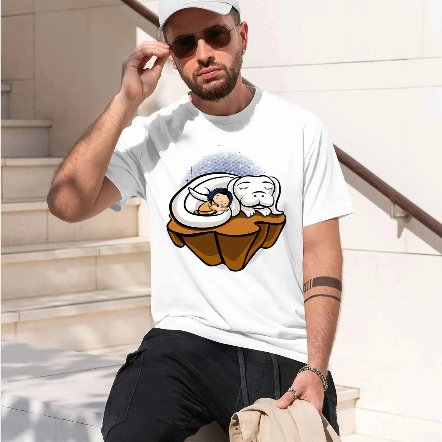 NeverEnding hip In Streetwear 2026 New Model Men’s Short-sleeve crewneck T-Shirt Classic Casual Multiple Colors and Sizes for Da