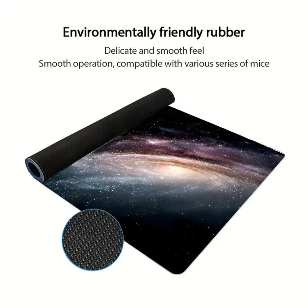 لوحة ماوس كبيرة من Galaxy، لوحة مكتب، لوحة ماوس مطاطية مضادة للانزلاق على الطراز القديم، ملحقات الكمبيوتر، ملحقات المكتب.