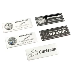 Aluminum Alloy Car Styling Badge Sticker For Mercedes Benz AMG Brabus Carlsson W108 W124 W126 W140 W168 W169 W176 W177 W203