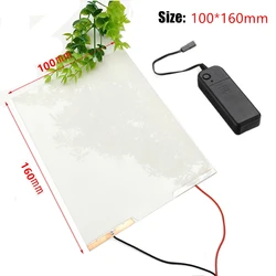 100*160mm Sample Window Glasses Smart PDLC Film Customized Switchable Automatic Transparent Atomized Magic Smart Dimming Film