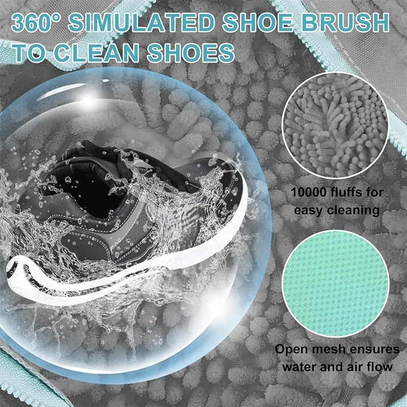 Reusable Shoe Washing Bag Hanging Rope Design For Washing Machine Nylon Laundry Net Protector Shoes Anti-Deformation Organizer