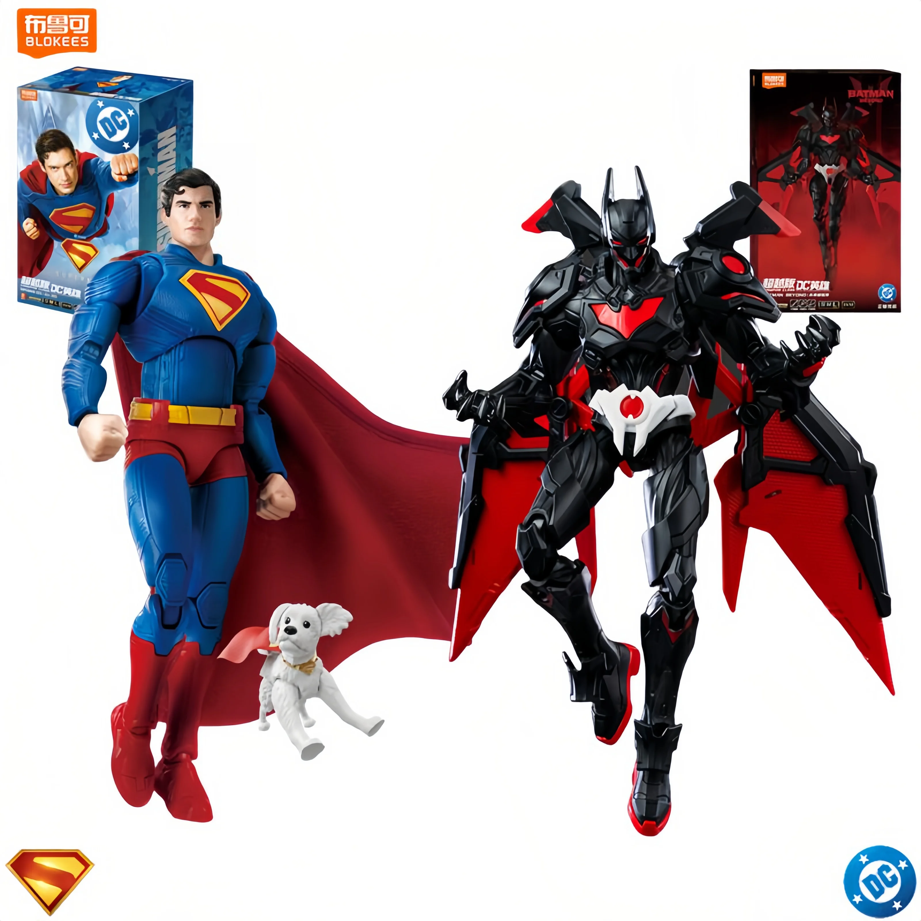 BLOKEES فئة كلاسيكية تيار مستمر فيلم باتمان بيوند سوبرمان ديفيد كورينسويت عمل أرقام الربط نموذج CollectbleToy هدية الكريسماس #1