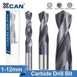 XCAN karbür matkap ucu 1.0-12mm VAPO kaplı silah matkap ucu CNC torna makinesi delik kesici büküm matkap ucu metal matkap araçları