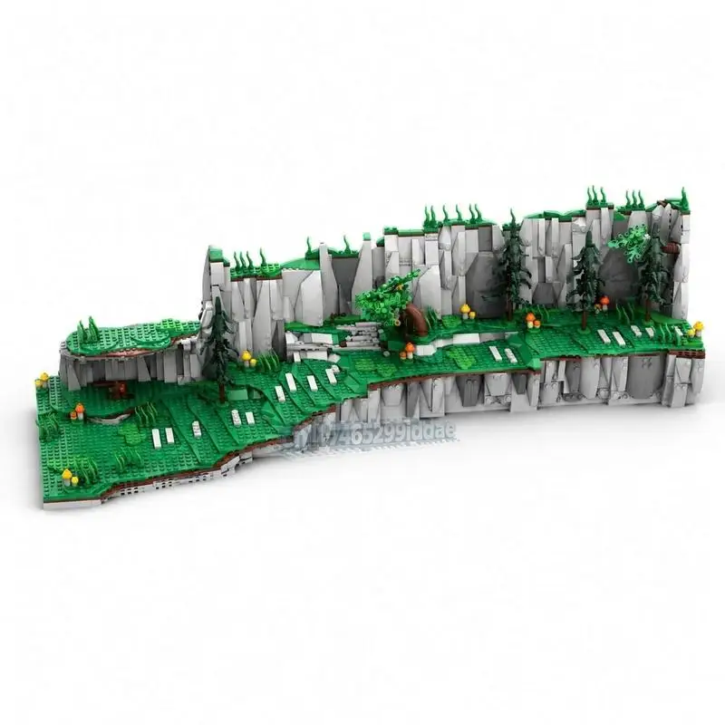 NEW  Fantasy Landscape Plateau Module MOC Adventure Scene Building Blocks DIY Assembly Creative Toy Popular Diorama Display Gift
