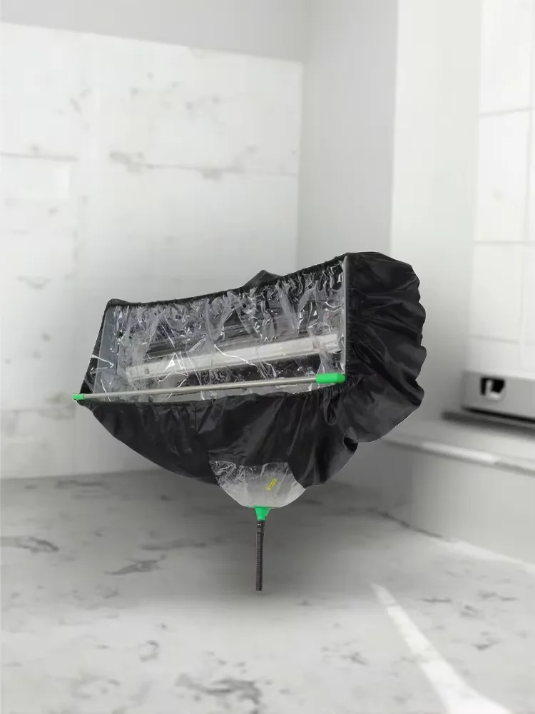 Hanging 1.5P universal splash-proof thickened air conditioning cleaning water catch cover household cleaning dust cover