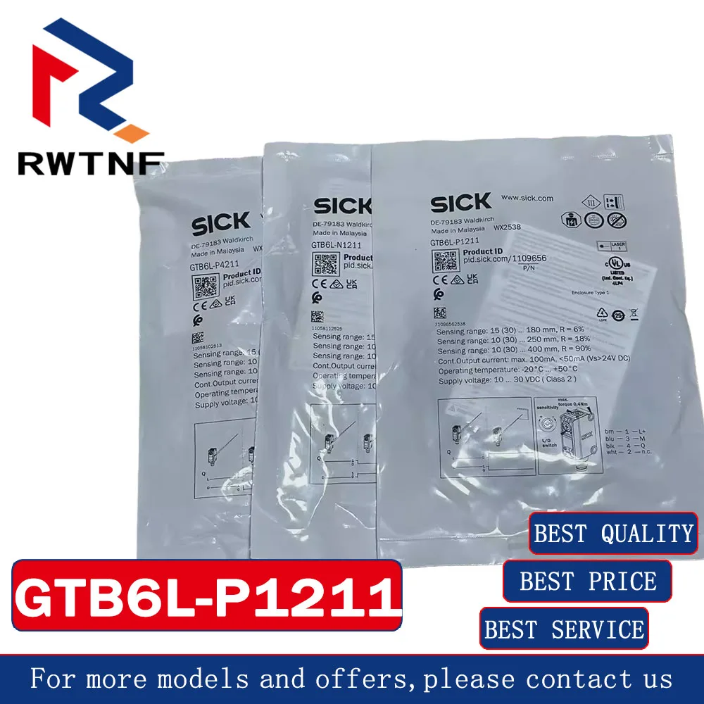 Brand New Genuine GTB6L-P1211 SICK Photoelectric switch sensor,100% original warehouse stock