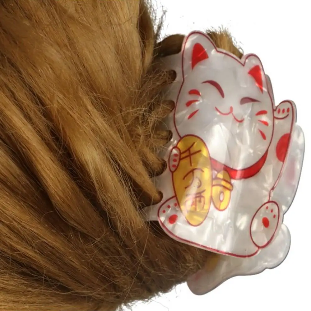 

Creative Fish Cat Hair Claw Letter Acetate Acetate Hair Clip Geometric Shark Clip Animal Shark Clip Wash Face