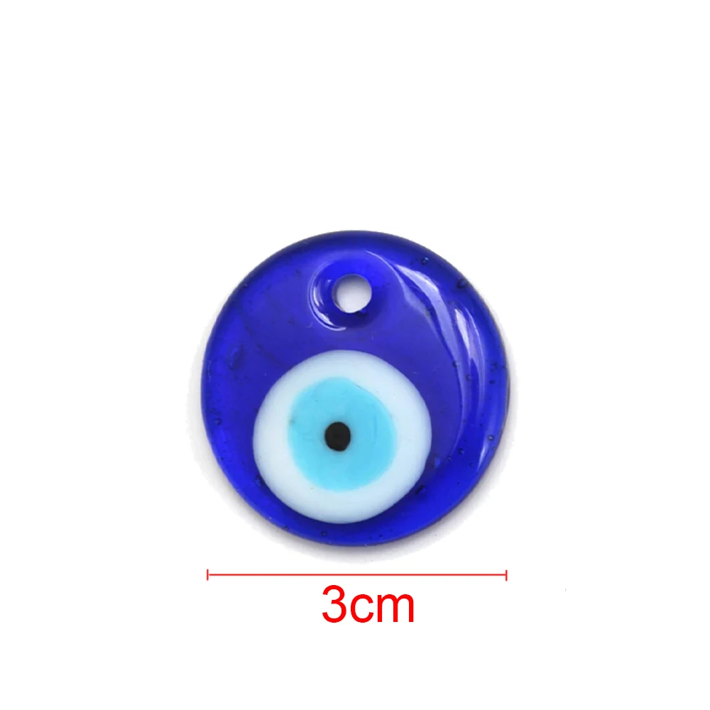 Lucky Eye Glass Blue Turkish Evil Eye Pendant Heart Star Fatima Hand Water Drop Pendant Charm for Necklace DIY Jewelry Making