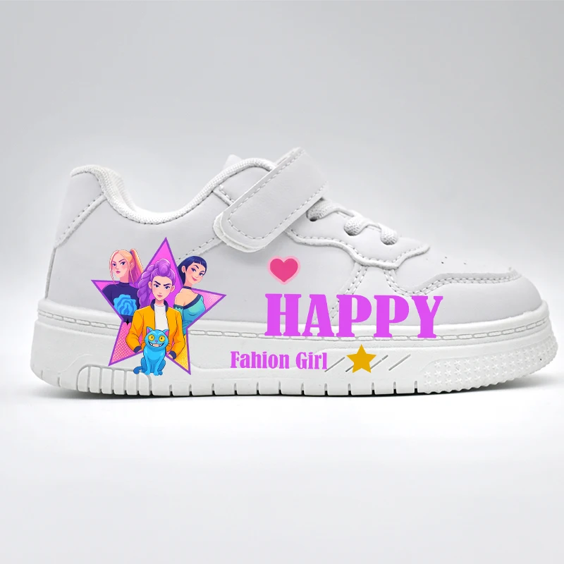 Mädchen Cartoon Casual Sneakers Kinder Mode Neues Rutschfestes Design Niedliche Weiße Sportschuhe Baby Kinder Outdoor Atmungsaktive Schuhe – Detail 5