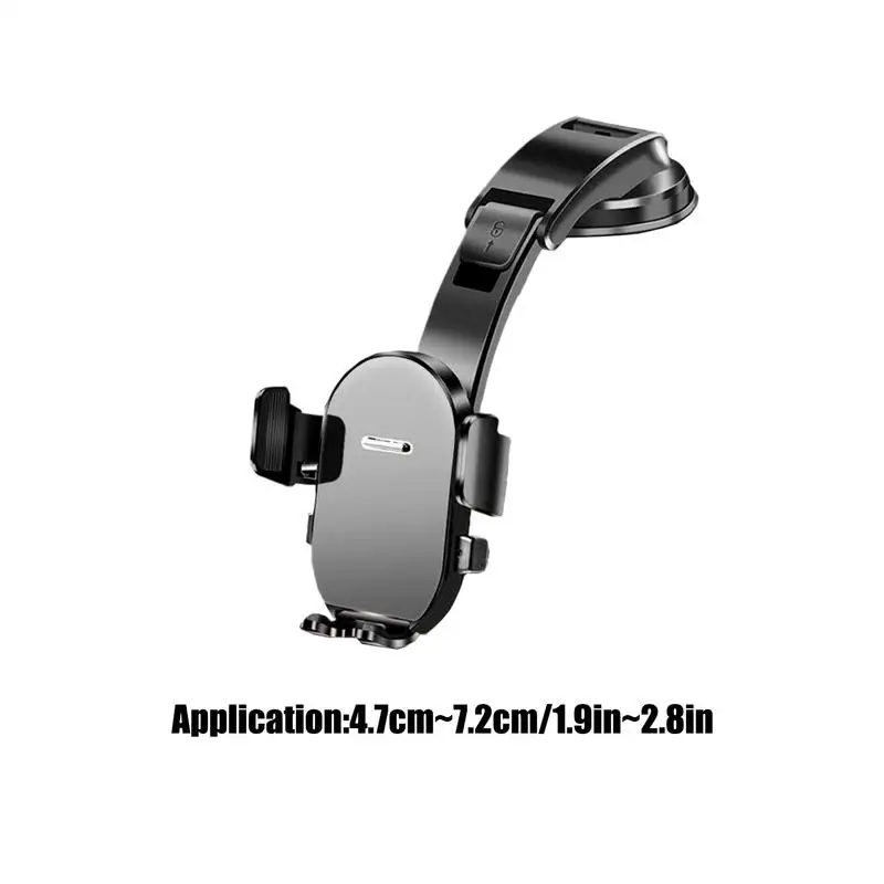 Suction Cup Phone Mount Cell Phone Stand For Car Mount Vehicle Accessories Strong Suction Cup Mobile Stand 360 Adjustable For
