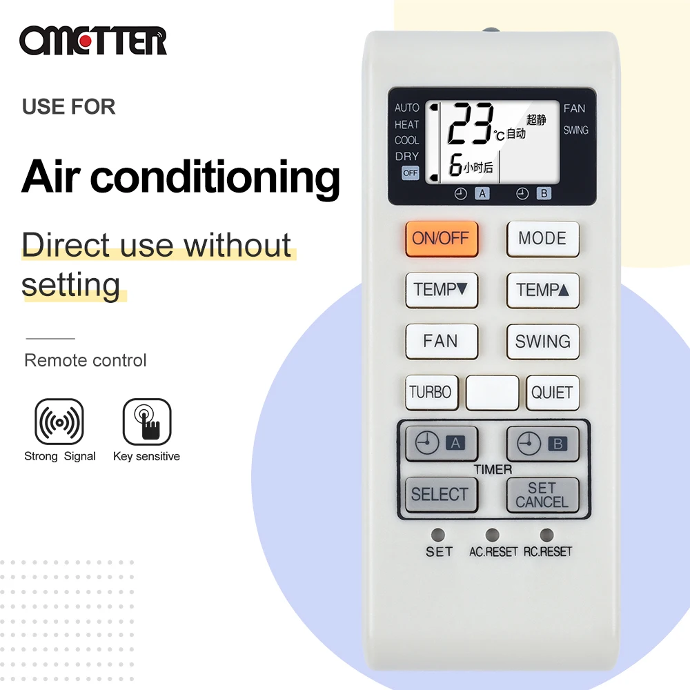 

New Suitable for Panasonic air conditioner Remote Control A75C3680 A75C3751 A75C2550 A75C2560 A75C3863 A75C4162 A75C4165