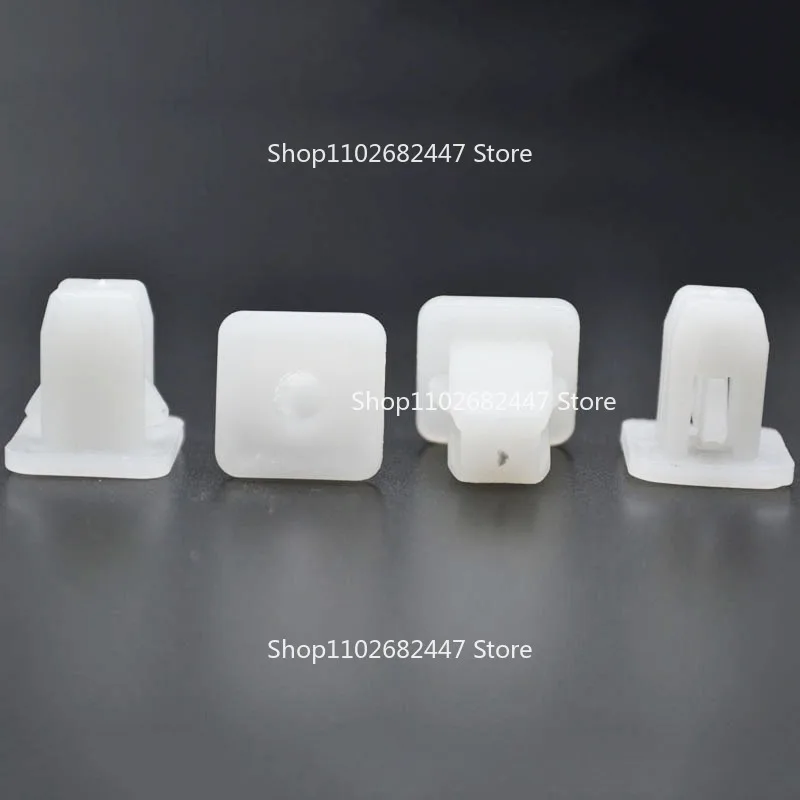 50PC Car Cover Fender Door Clamp Panel Clamp Plastic Holder Bumper Fastener White Square Rivet 8mm