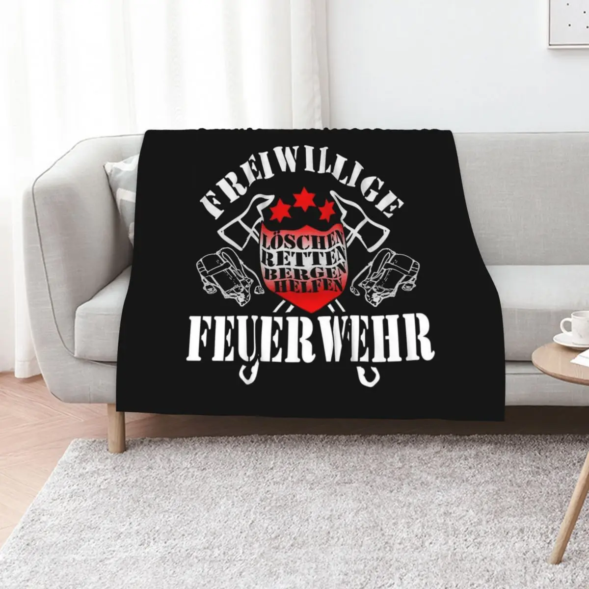 Firefighter firefighter Austria gift Throw Blanket Loose Soft Plaid Polar for winter halloween Designers Blankets