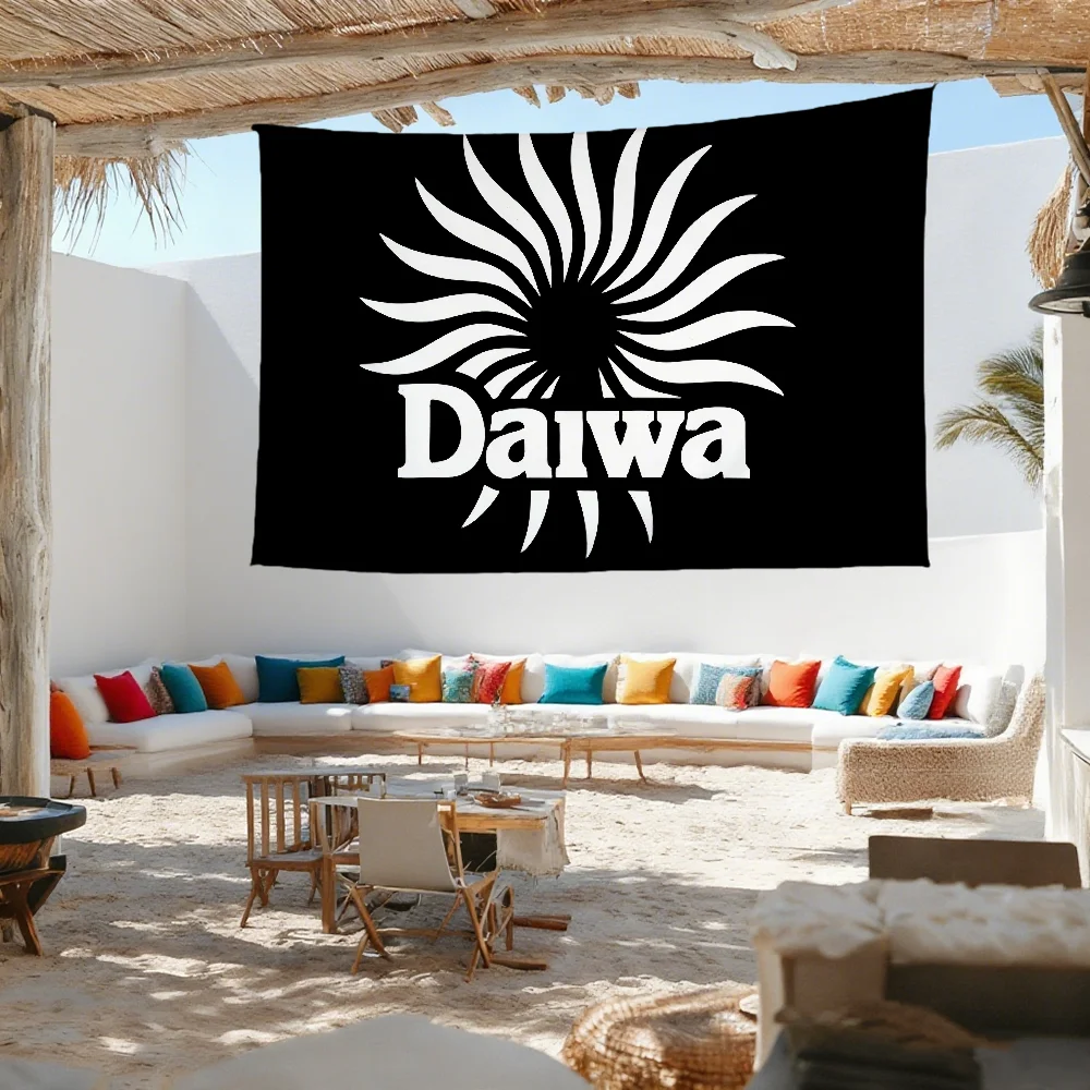 Fashion D-Daiwa Logo Fishing Flag For Outdoor Camping Bar Picnic Party Home Decoration Ornaments Banner