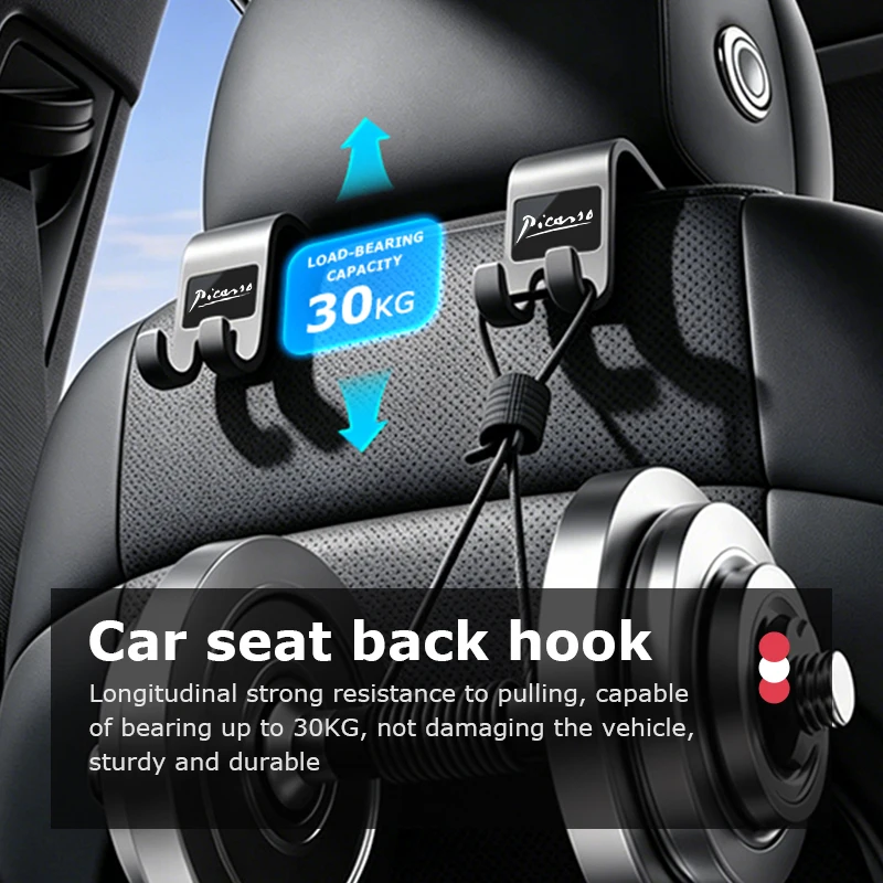 Car Seat Back Hook Mobile Phone Bracket Handbag Hanger Interior Accessories For Citroen Nemo Picasso VTS Xsara C1 C2 C3 C4 C4L - view 3