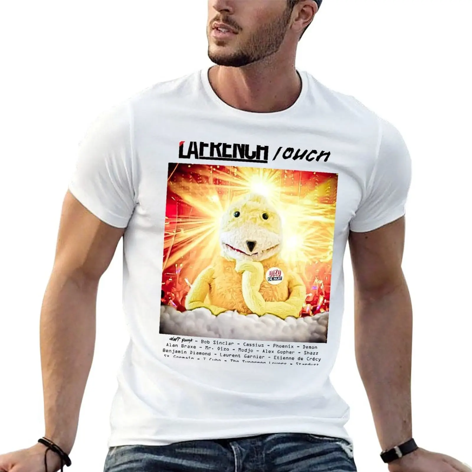 

Oizo de Nuit: MODEL by La French Touch & Mr Oizo T-Shirt g man t shirts for men man t shirt heavy cotton T-Shirt
