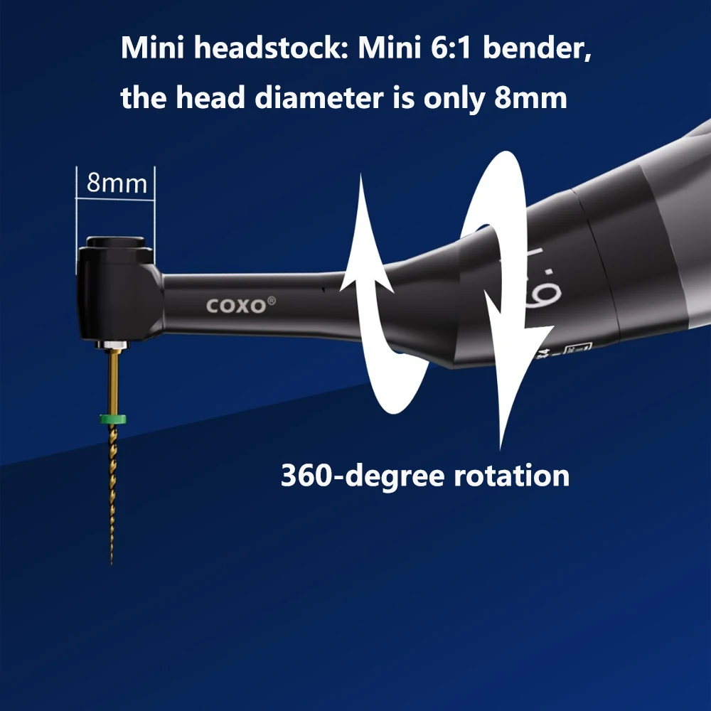 COXO C-SMART-I PILOT Dental Endo Motors with Mini 6:1 bender 5 in 1 Functionality Dental Root Canal Treatment Motor