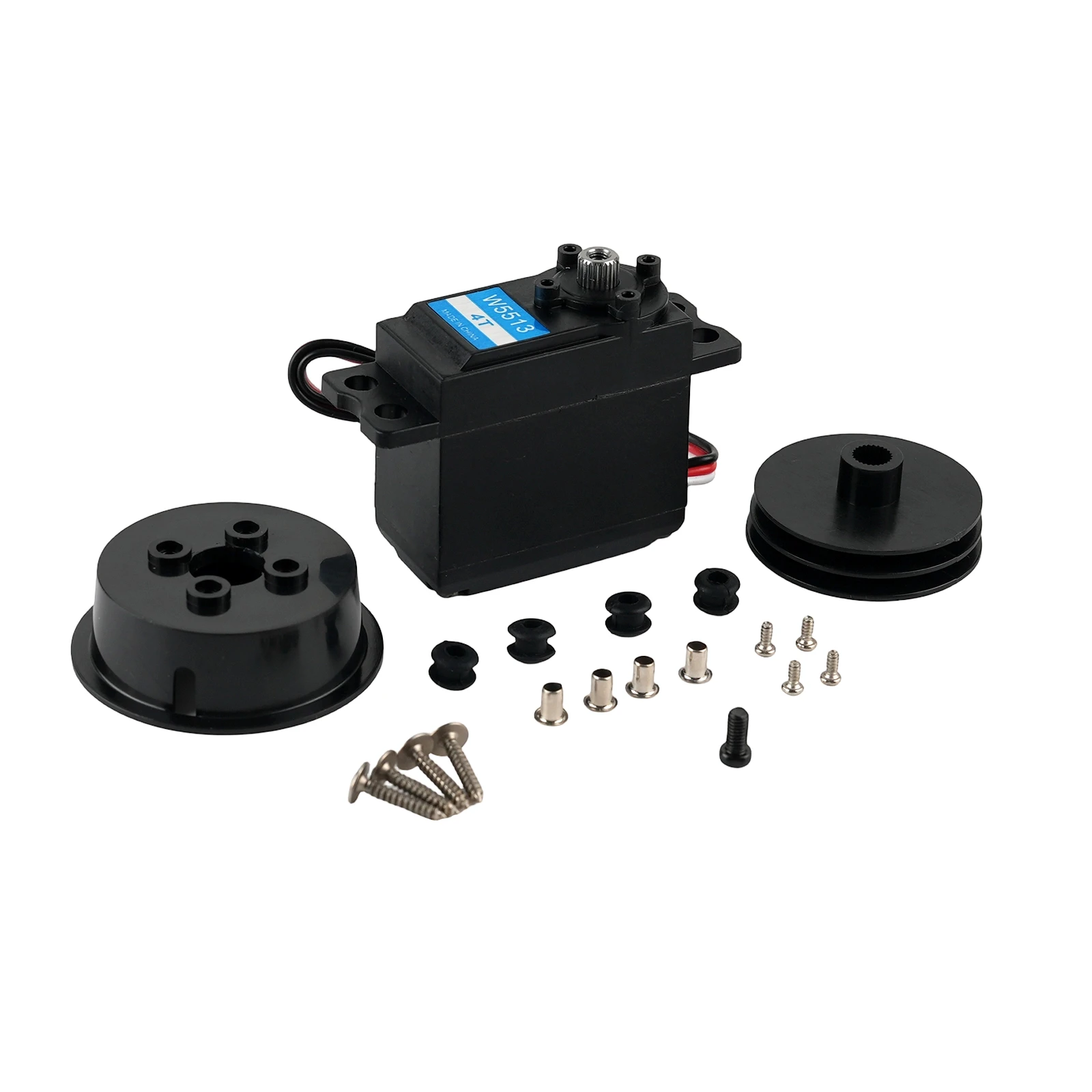 W5513 10KG Metal Gear Sail Winch Servo 0.09sec 360 Degree Rotation High Torque For RC Sailing Competition Boat Ship DIY