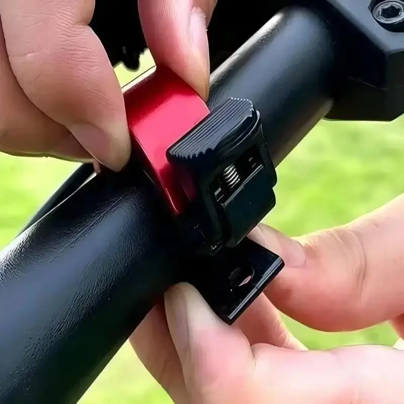 Hidden Bicycle Bell Scratch-Resistant Aluminum Alloy Quick Install 5 Color Choices for Outdoor Off-Road Cycling