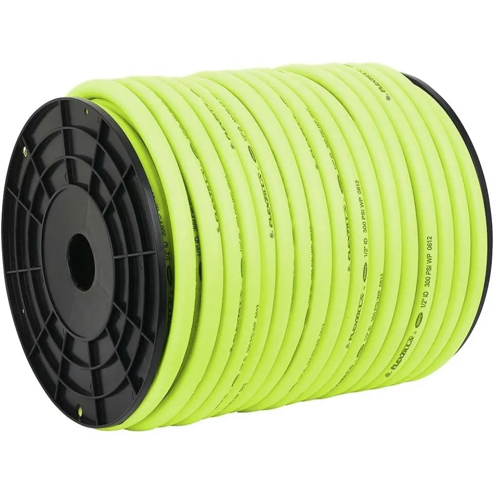 

Pro Air Hose, Bulk Plastic Spool, 1/2 in. x 250 ft, Heavy Duty, Lightweight, Hybrid, ZillaGreen - HFZ12250YW