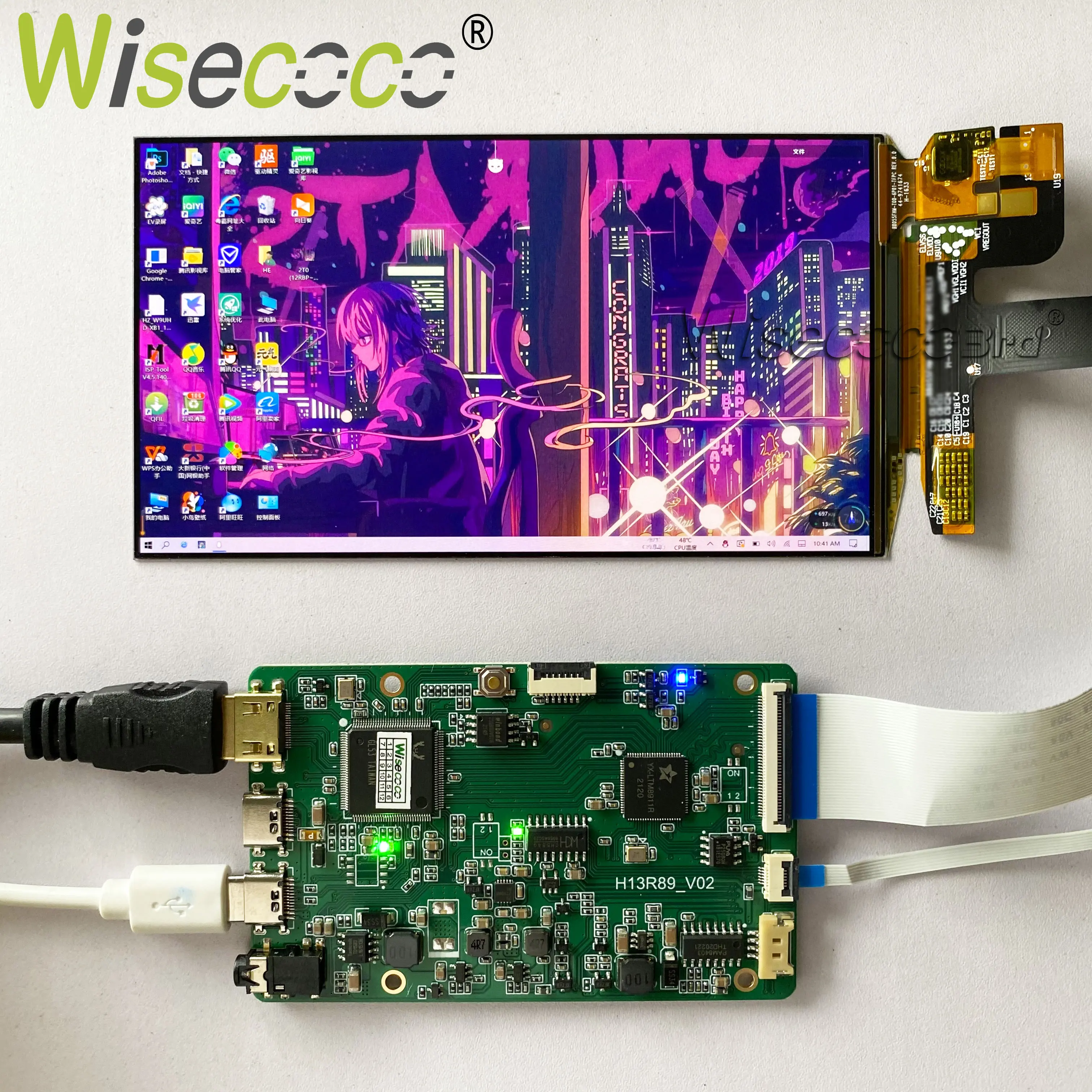 

5,5 дюймовый 1920x108 0 IPS AM-OLED экран Linux Raspberry Pi 4 ТВ-приставка, игровая консоль, дисплей камеры по умолчанию, сенсорный дисплей с пейзажем